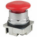 Push Button 30mm 1.75 in Mushroom Red