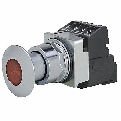 H5391 Illuminated Push Button 30mm 1NO/1NC Red