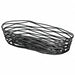 Food Serving Basket 4 in W Black PK6