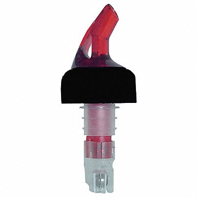 Liquor Pourer Clear Tail 1 3/8 Dia PK12