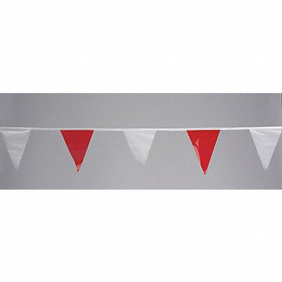 Pennants Vinyl Red/White 60 ft.