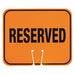 Traffic Cone Sign Orange/Black