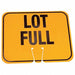 Traffic Cone Sign Org/Blk Lot Full