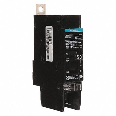 Circuit Breaker 50A Bolt On 277V 1P