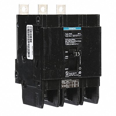 Circuit Breaker 15A Bolt On 480V 3P