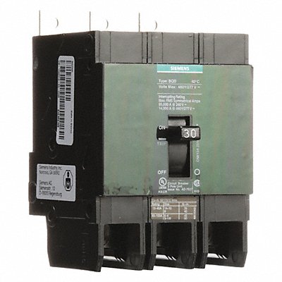 Circuit Breaker 30A Bolt On 480V 3P