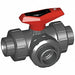 PVC Ball Valve 3-Way Union Socket 2 