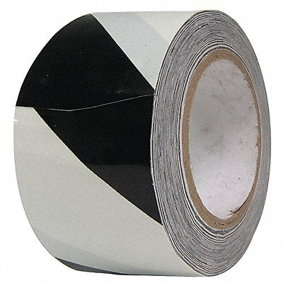 Floor Tape Black/White 2 inx108 ft Roll