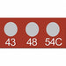 Non-Rev Temp Indicator Mylar PK10