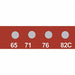 Non-Rev Temp Indicator Mylar PK10