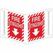 Fire Extinguisher Sign 12X18 WHT/R