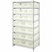 Bin Shlvng 24inx74inx36in Clear