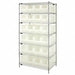 Bin Shlvng 24inx74inx36in Clear