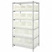 Bin Shlvng 24inx74inx36in Clear