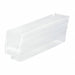 Shelf Bin Clear Polypropylene 4 in