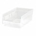 Shelf Bin Clear Polypropylene 4 in