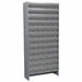 Enclosed Bin Shlvng 12x79x36in Gray