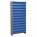 Enclosed Bin Shlvng 18x79x36in Blue