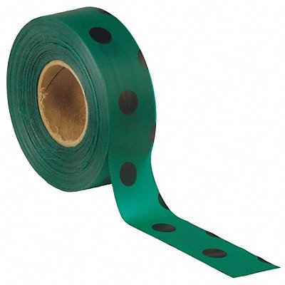 Flagging Tape Grn/Blk 300 ft x 1-3/16 In