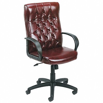 Exec Chair Vinyl Burgundy 19-23 Seat Ht