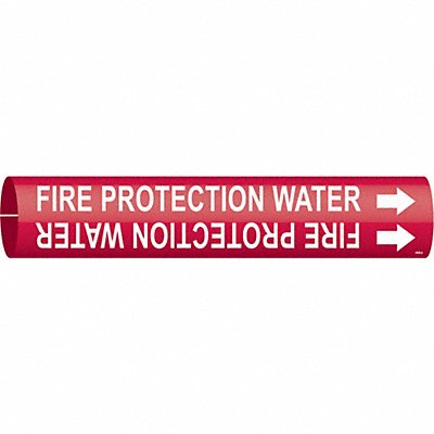 Pipe Marker Fire Protection Water