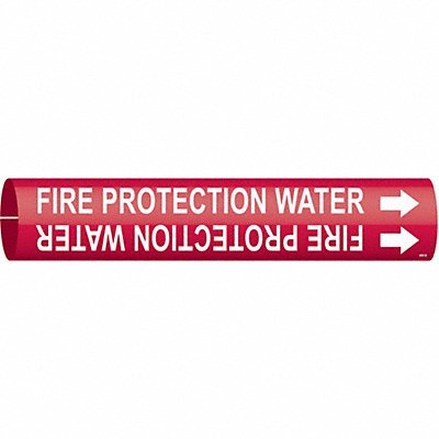 Pipe Markr Fire Protection Water 7/8in H