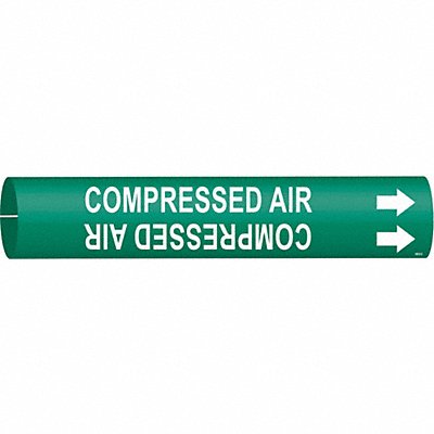 Pipe Marker Compressed Air 2 in H 2 in W