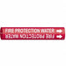 Pipe Marker Fire Protection Water