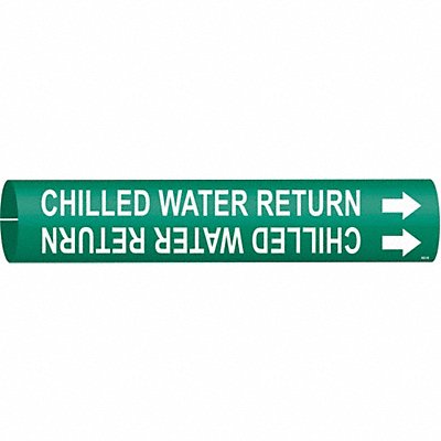 Pipe Marker Chilled Water Return 7/8in H