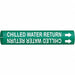 Pipe Marker Chilled Water Return 7/8in H