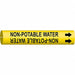 Pipe Marker Non-Potble Water 2 13/16in H