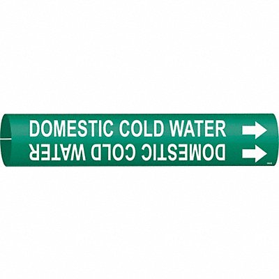 Pipe Marker Domestic Cold Water 7/8in H