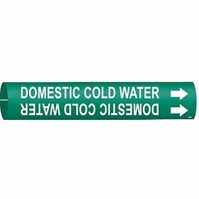 Pipe Mrkr Domestic Cold Watr 2in H 2in W