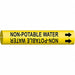 Pipe Marker Non-Potable Water 13/16in H