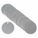 Blank Tag Aluminum 2in W Silver PK25