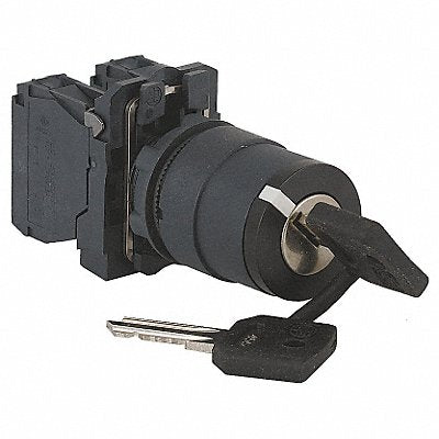 Non-Illum Selector Swtch 22mm 3 Pos Keyd