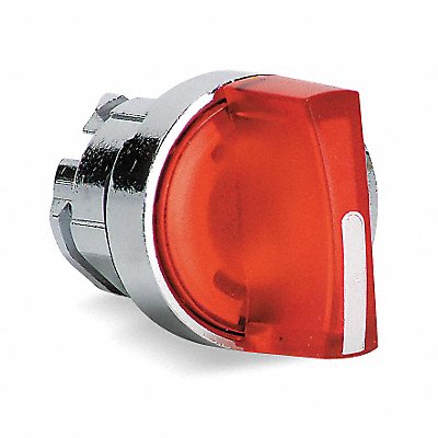 Illum Selector Switch 3 Pos 22mm Red