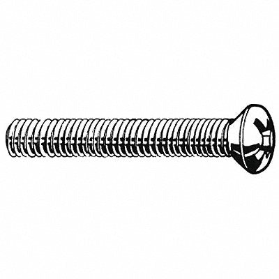 Mach Scr Oval SS 8-32x5/8 L Pk100
