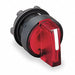 Illum Selector Switch 3 Pos 22mm Red