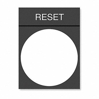 Legend Plate Reset White/Black