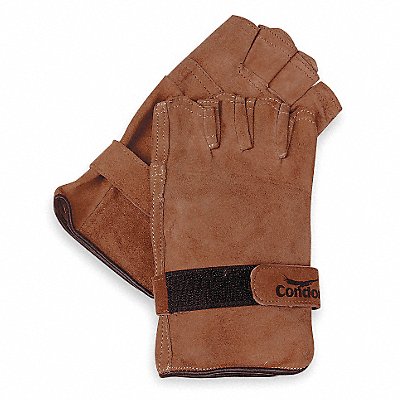 D1578 Leather Gloves Brown M PR