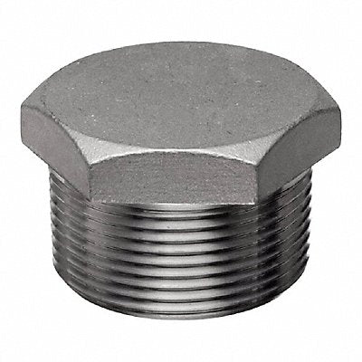 Hex Head Plug 316 SS 2 in Pipe Size MNPT