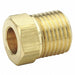 Inverted Flare Tube Nut 0.56 L Brass