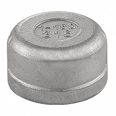 Round Cap 304 SS 1/4 in FNPT Class 150