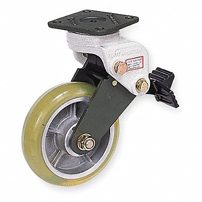 Shock-Absorbing Plate Caster Swivel