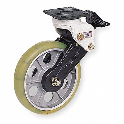 Shock-Absorbing Plate Caster Swivel