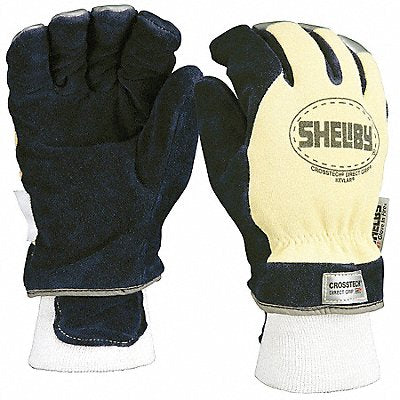 Firefighters Gloves M Cowhide Lthr PR