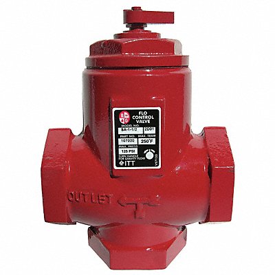 Flo-Control Valve 3/4 In FNPT Cast Iron