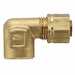 Elbow 90 Brass CompxF 1/4In PK25