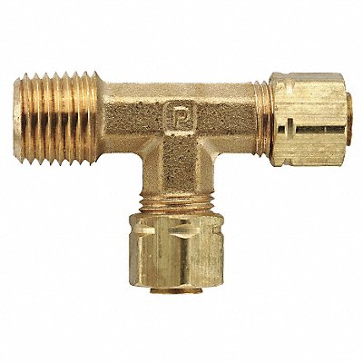 Run Tee Brass CompxM 1/4In PK10